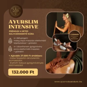 Ayurslim Intensive - Prémium 4 hetes súlycsökkentő kúra